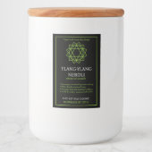 Anahata Herz-Chakra Kerzenlabel Lebensmitteletikett (Vorderseite)