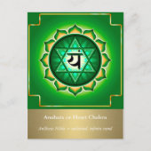 Anahata oder Heart Chakra Postcard Postkarte (Vorderseite)