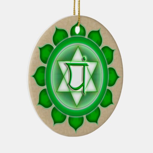 Anahata oder Herz des 4. Chakra Keramikornament (Rechts)