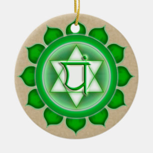 Anahata oder Herz des 4. Chakra Keramikornament
