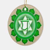 Anahata oder Herz des 4. Chakra Keramikornament (Links)