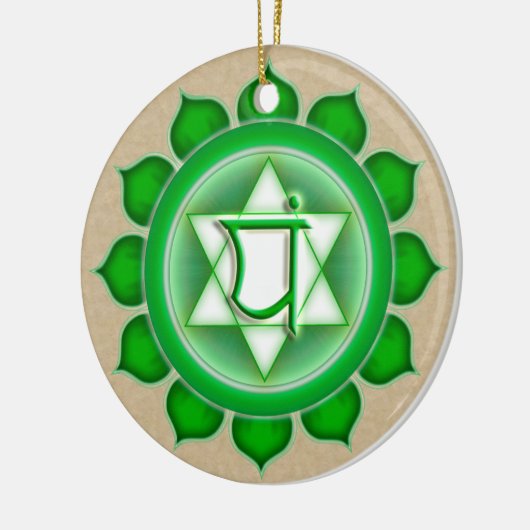 Anahata oder Herz des 4. Chakra Keramikornament (Links)