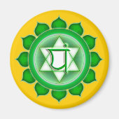 Anahata oder Herz des 4. Chakra Magnet (Vorne)