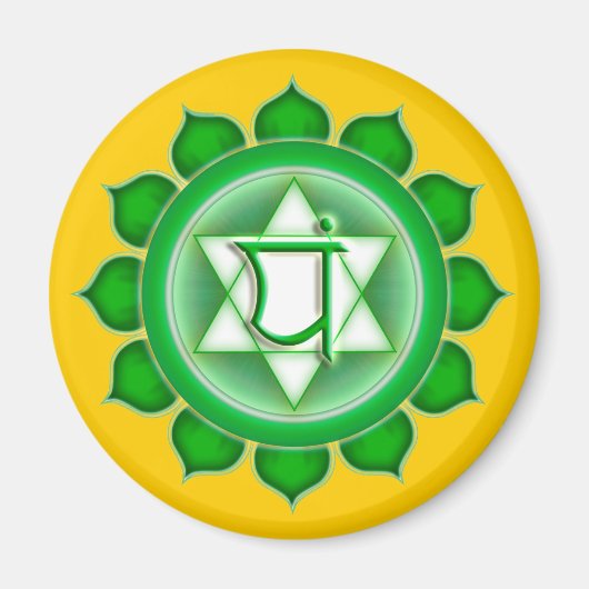Anahata oder Herz des 4. Chakra Magnet (Vorne)