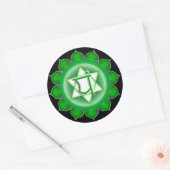 Anahata oder Herz des 4. Chakra Runder Aufkleber (Umschlag)