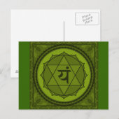 Anahata oder Herzchakra Postkarte (Vorne/Hinten)