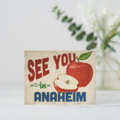 Anaheim California Apple - Vintage Travel Postkarte (Stehend Vorderseite)