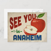 Anaheim California Apple - Vintage Travel Postkarte (Vorne/Hinten)