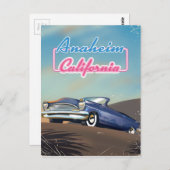 Anaheim California Reiseplakat Postkarte (Vorne/Hinten)