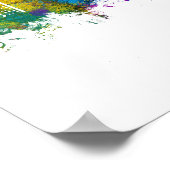 Anaheim California Skyline Poster (Ecke)