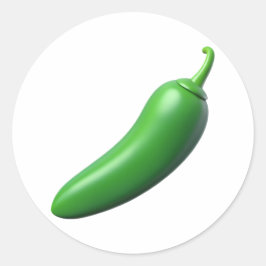 Anaheim Chile Plastic 3D - Glossar-Rundschreiben Runder Aufkleber