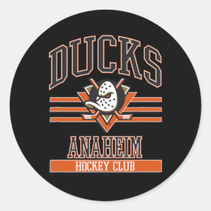 Anaheim Ducks Hockey Club Grau Offiziell Lizensier Runder Aufkleber