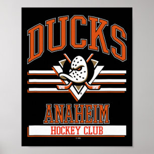 Anaheim Ducks Hockey Club Schwarz Offiziell Lizenz Poster