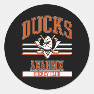 Anaheim Ducks Hockey Club Schwarz Offiziell lizenz Runder Aufkleber
