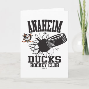 Anaheim Ducks Hockey Puck Burst Orange Offiziell Karte