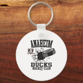 Anaheim Ducks Hockey Puck Burst Orange Offiziell  Schlüsselanhänger (Vorderseite)