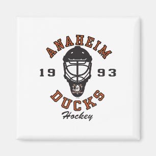 Anaheim Ducks Hockeymaske Grau Offiziell Lizenzier Magnet