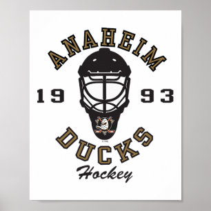 Anaheim Ducks Hockeymaske Orange Offiziell lizenzi Poster