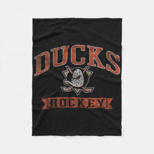 Anaheim Ducks Vintage-Hockey Schwarz Nhl Offiziell Fleecedecke
