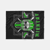 Anaheim Eishockey Hockey Fleecedecke (Vorderseite (Horizontal))