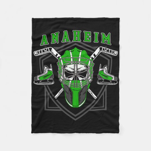 Anaheim Eishockey Hockey Fleecedecke (Vorderseite)