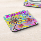 Anaheim Happy and Hope Coster Getränkeuntersetzer (Linke Seite)