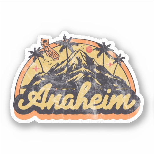 Anaheim, Kalifornien Aufkleber (Vorderseite)