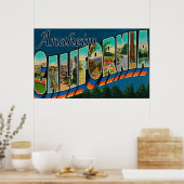 Anaheim, Kalifornien - Große Buchstabenszenen Poster (Küche)