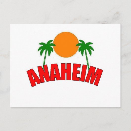 Anaheim, Kalifornien Postkarte (Vorderseite)