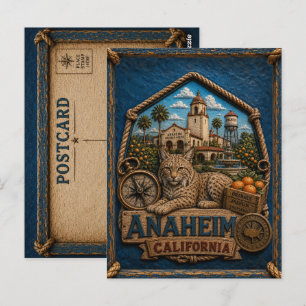 Anaheim Kalifornien Postkarte Vintage Reise