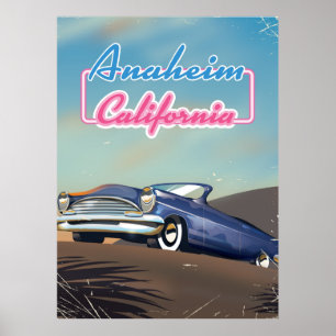 Anaheim Kalifornien Reiseplakat Poster