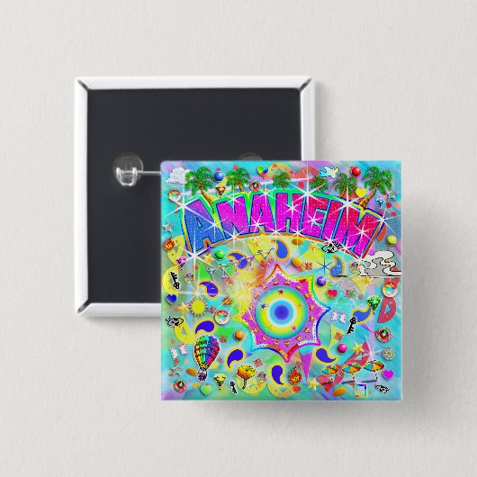 Anaheim Mystic Dance Button (Vorne & Hinten)