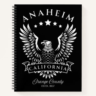 Anaheim Orange Landkreis California Vintag Eagle Notizblock