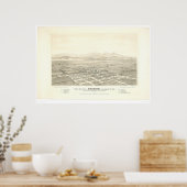 Anaheim. Panoramakarte (0025A) - restauriert Poster (Küche)