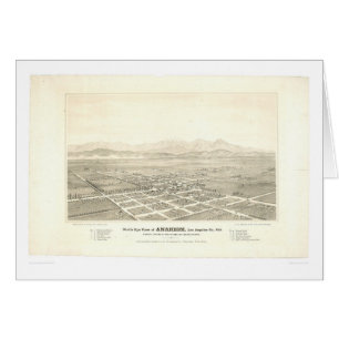 Anaheim, panoramische Karte CA (0025A) - nicht
