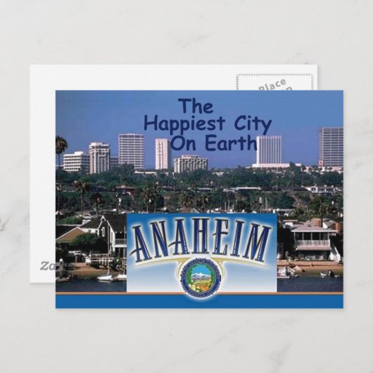 ANAHEIM POSTKARTE (Vorne/Hinten)