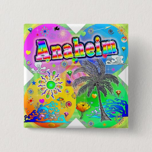 Anaheim Quadro Seasons Button (Vorderseite)