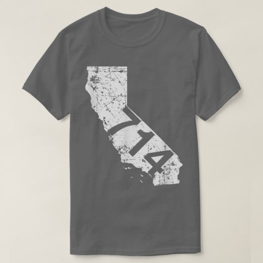 Anaheim Santa Ana Area Code 714 , California Gift  T-Shirt (Design vorne)