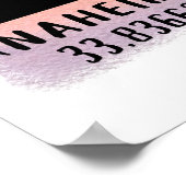 Anaheim Skyline Latitude und Länge Poster (Ecke)