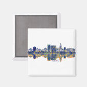 Anaheim Skyline Magnet (Vorderseite/Rückseite)