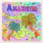 Anaheim-Urlaub Ziel-Untersetzer Untersetzer (Vorderseite)