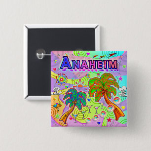 Anaheim-Urlaubsziel-Schaltfläche Button