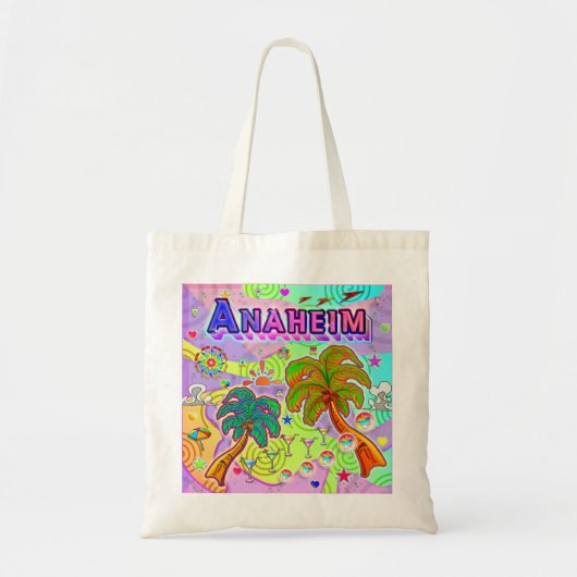 Anaheim Vacation Target Tote Bag Tragetasche (Vorne)