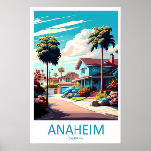 Anaheim Vintage-Reiseplakat Ski Nationalpark Poster