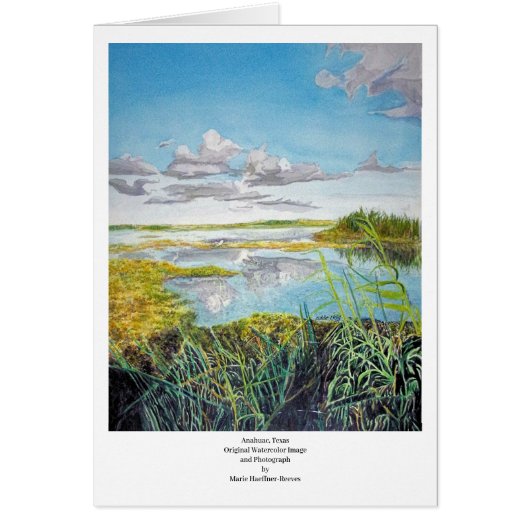 Anahuac, Texas: Aquarellbild von Marie Reeves (Vorne)