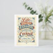 Anais Nin Courage Quotation Postkarte (Stehend Vorderseite)