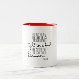 Anais Nin Inspirational Zitat-Tasse Zweifarbige Tasse