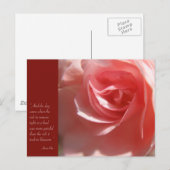Anais Nin Quote Postcard in Rosa Postkarte (Vorne/Hinten)