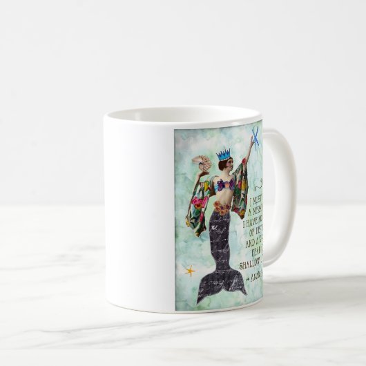 Anais Nin Zitat muss ich eine Meerjungfrau-Tasse Kaffeetasse (VorderseiteRechts)