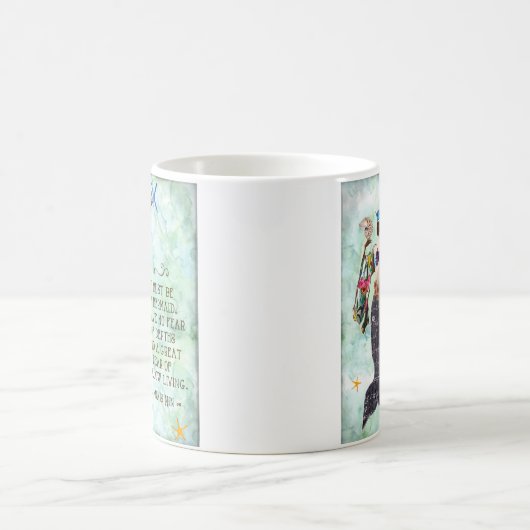 Anais Nin Zitat muss ich eine Meerjungfrau-Tasse Kaffeetasse (Mittel)